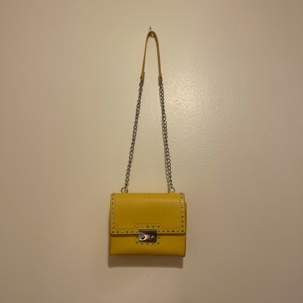 Zara Basic Yellow Crossbody Bag